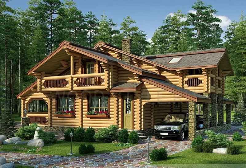 собственный деревянный домик